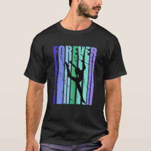 Forever Rhythmic Gymnastics Text Distressed Word T-Shirt