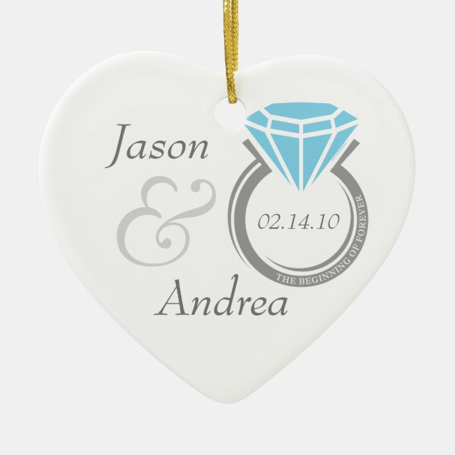 Forever Ring Personalised Ornament (Front)