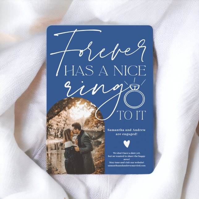Forever ring photo arch blue engagement announcement (Forever ring photo arch blue engagement announcement)