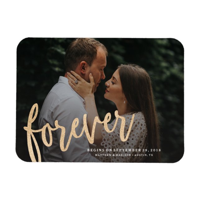 Forever Save the Date Magnet (Horizontal)