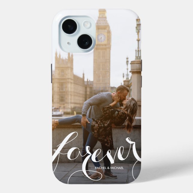 FOREVER Script Photo Case-Mate iPhone Case (Back)