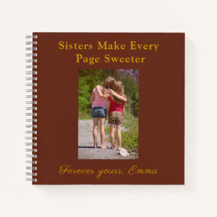 Forever Sisters – Custom Photo Notebook Gift