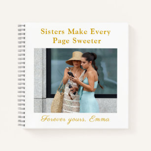Forever Sisters – Custom Photo Notebook Gift
