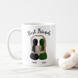 Forever Sisters Personalized Hijabi Gift Coffee Mug
