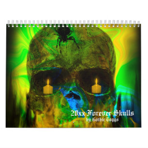 Forever Skulls Goth Fantasy Calendar