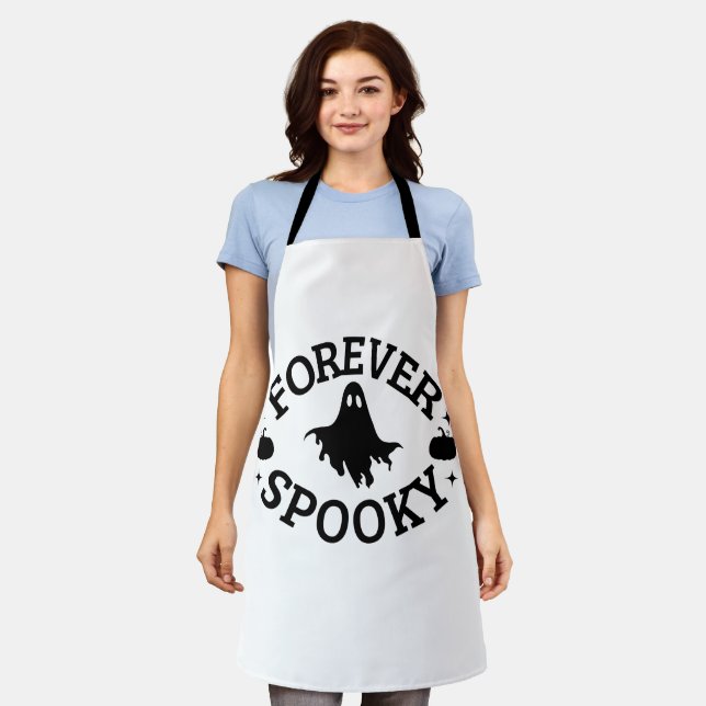 Forever Spooky Halloween Apron (Worn)