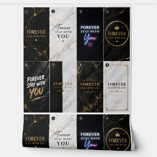 Forever Stay With You Wallpaper with marble design