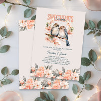 Forever Sweethearts Floral Lovebird Couples Shower
