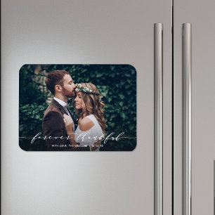 Forever Thankful   Thank You Wedding Photo Magnet