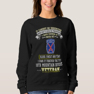 Forever The Title 10th Mountain Division Veteran D Sweatshirt