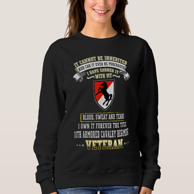 Forever The Title 11th Armoured Cavalry Regiment V Sweatshirt (Front)