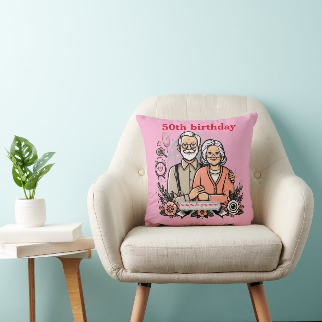Forever Together – 50th Celebration Cushion (Chair)
