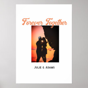 forever together photo name date couple wedding ro poster