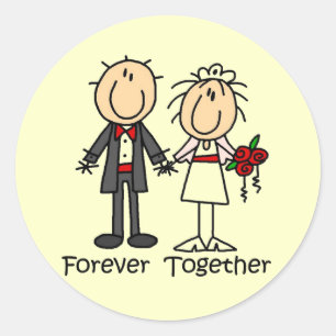 Forever Together T-shirts and Gifts Classic Round Sticker