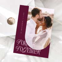 Forever Together Vintage Elegant Cranberry Wedding