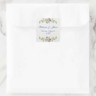 Forever - Two Hearts - One Love Square Sticker