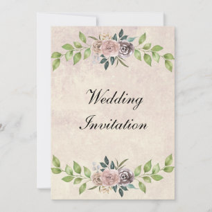 Forever - Two Hearts - One Love Wedding Invitation