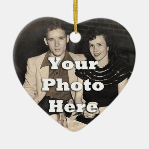 Forever Valentines Couple's Personalised Ceramic Ornament