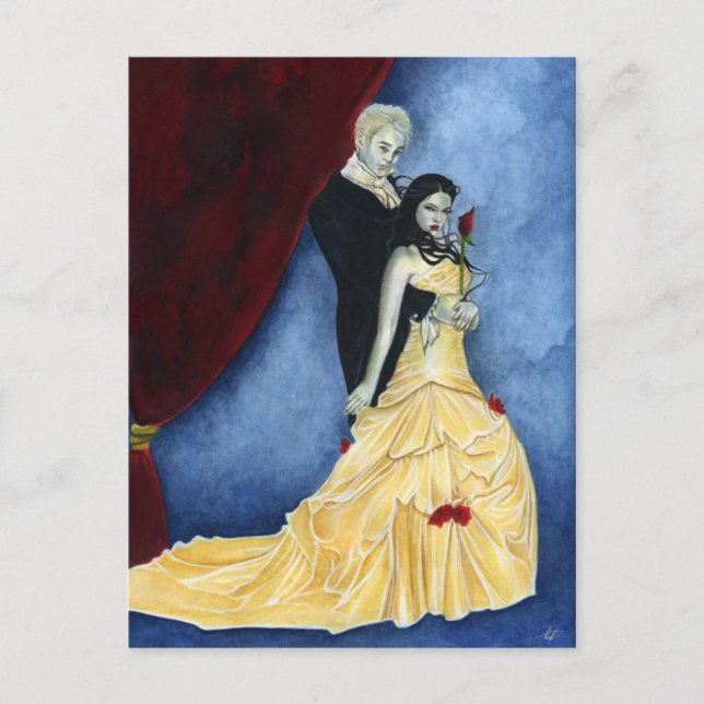 Forever vampire couple Postcard (Front)