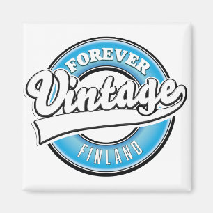 Forever vintage Finland logo Magnet