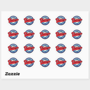 forever vintage Gordes France logo Classic Round Sticker