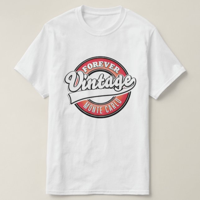 forever vintage monte carlo logo T-Shirt (Design Front)