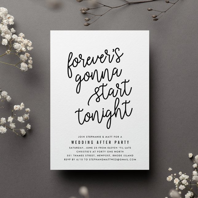 Forever | Wedding After Party Invitation (Creator Uploaded)