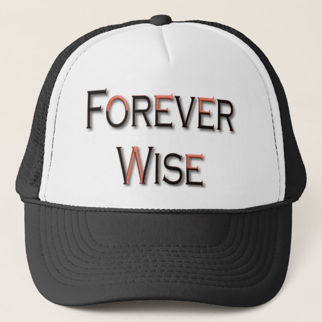 Forever Wise Explorer Navigate Your Journey Trucker Hat (Front)