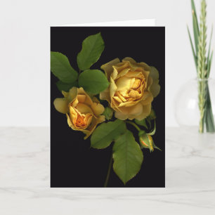 Forever Yellow Roses Card