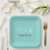Forever You And Me Wedding Suite Teal Blue Party
