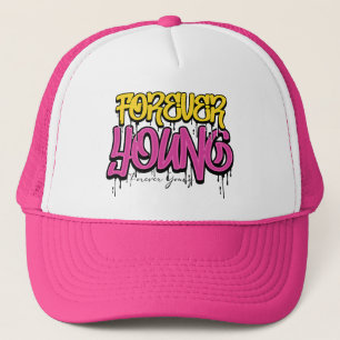 Forever Young Graffiti T-Shirt Trucker Hat