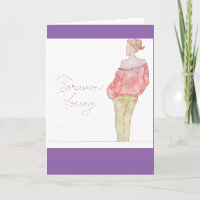 Forever Young greeting card (Front)