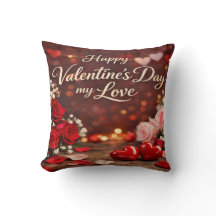 'Forever Your Valentine' Throw Pillow