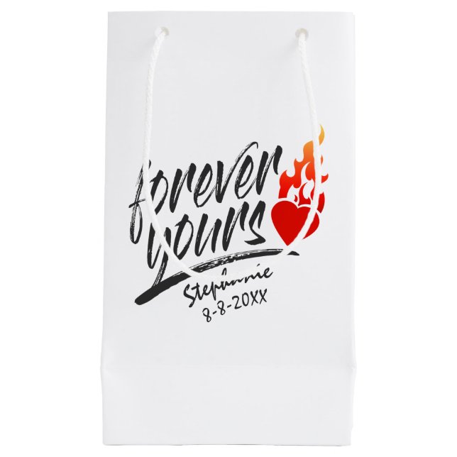 Forever Yours Custom Name Valentine | Gift Bag (Front)