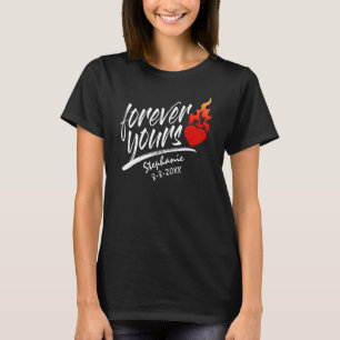 Forever Yours Custom Name Valentine T-Shirt