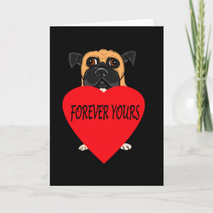 "Forever Yours" dog custom greetings cards