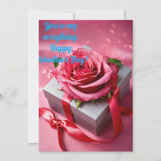 "Forever Yours – Elegant Valentine’s Day Card" Holiday Card (Front)