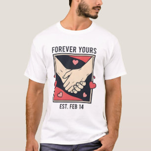 "Forever Yours" Hand-Holding Vintage Frame T-Shirt