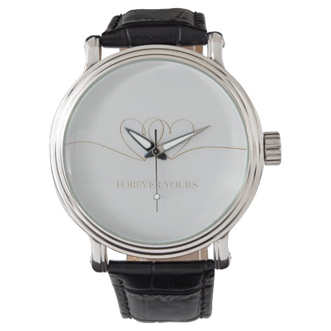 Forever Yours: Intertwined Hearts Design Watch (Front)