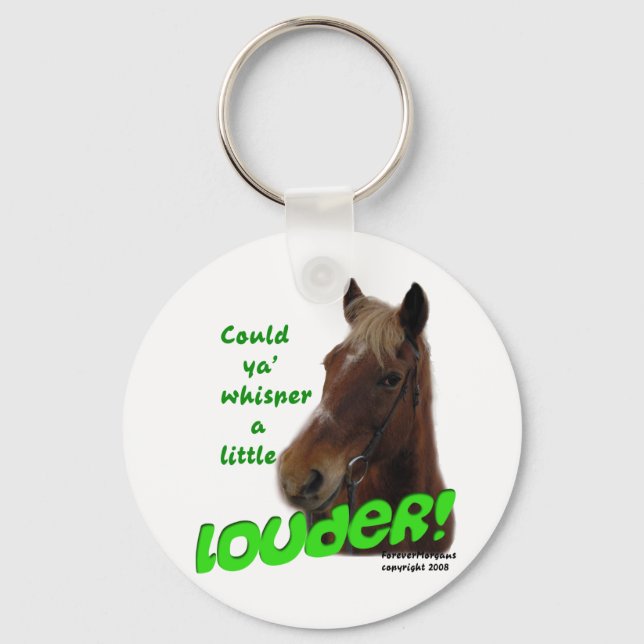 ForeverMorgans Funny Horse Whisperer Key Ring (Front)