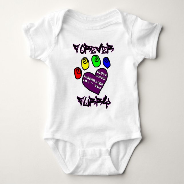 Forevery Furry Baby Bodysuit (Front)