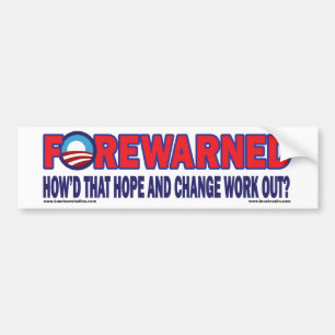 Forewarned - bumper sticker