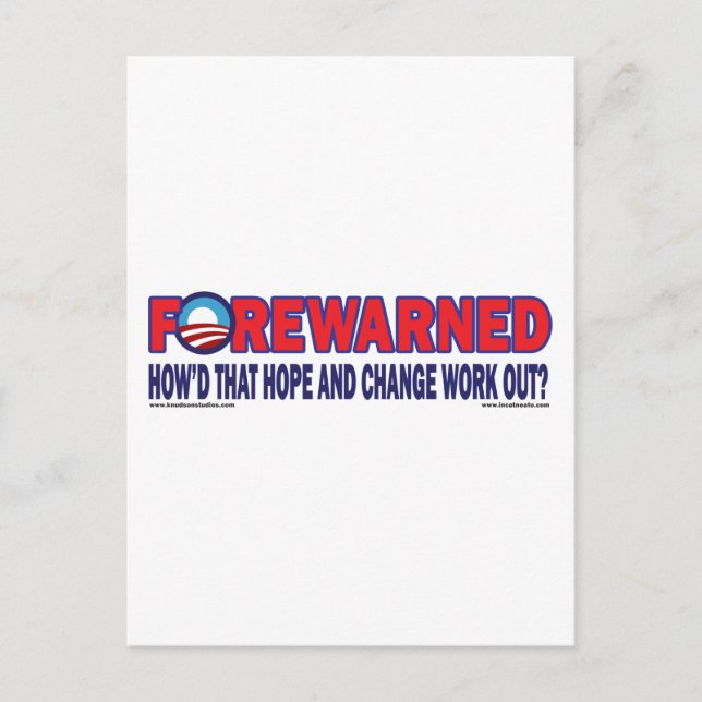 Forewarned - postcard (Front)