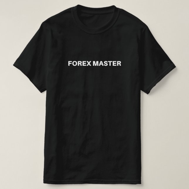 Forex Master Forex Trader Men Black T-Shirt (Design Front)