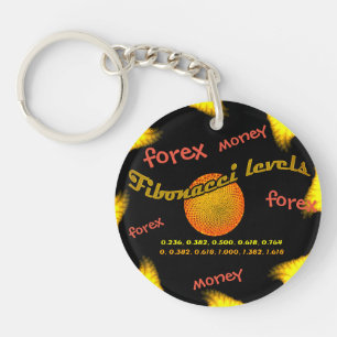Forex, Money, Fibonacci numbers Key Ring