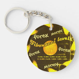 Forex, Money, Fibonacci numbers Key Ring