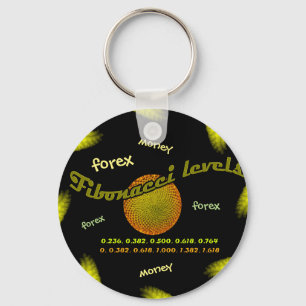 Forex, Money, Fibonacci numbers Key Ring