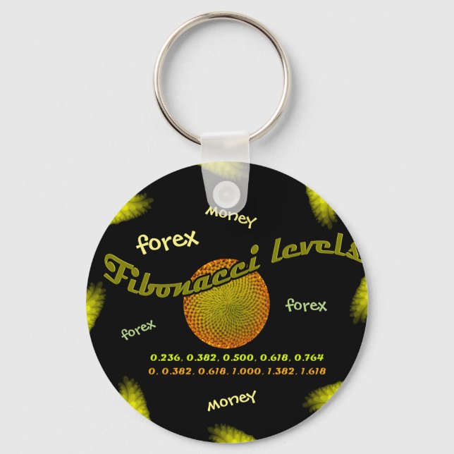 Forex, Money, Fibonacci numbers Key Ring (Front)