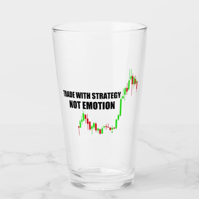 Forex Trader Collection Glass Cup (Front)