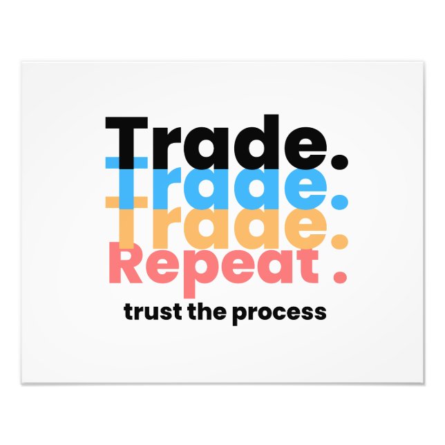Forex Trading Process  Photo Print (Front)